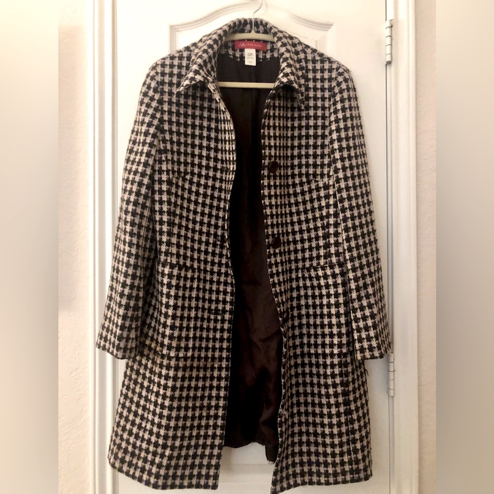 Anne Klein | Brown Tweed Pea Coat